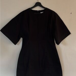 & Other Stories Black Denim Mini Dress